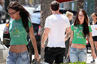 Pictures of Megan Fox In a Crop Top With Brian Austin Green