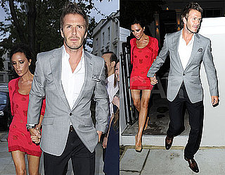 Pictures of David and Victoria Beckham Celebrating Kelly Hoppen's Birthday in London