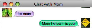 iChat: It's Mom