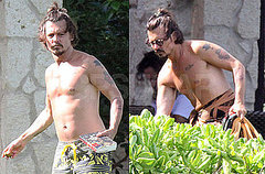 Pictures of Johnny Depp Shirtless in Hawaii Pictures of Johnny Depp Shirtless in Hawaii