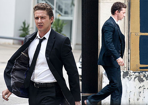 Pictures of Shia LaBeouf Shooting Transformers 3 in Chicago
