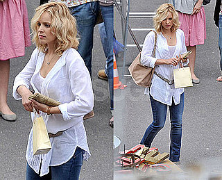 Pictures of Rachel McAdams Filming Midnight in Paris With Woody Allen