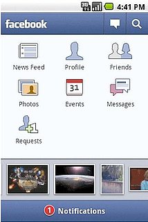 Droid X Apps: Facebook For Android