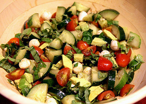 Recipe For Cucumber Avocado Caprese Salad