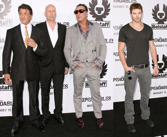 Bruce Willis, Mickey Rourke, Sylvester Stallone, Kellan Lutz and More at The Expendables Premiere Bruce Willis, Mickey Rourke, Sylvester Stallone, Kellan Lutz and More at The Expendables Premiere