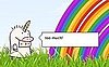 Blippy 404 Error Double Rainbow Unicorn