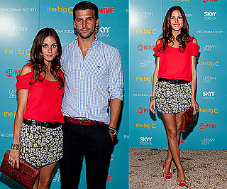 Olivia Palermo Wearing Red Cutout Top and Floral Skirt 2010-08-09 10:03:57