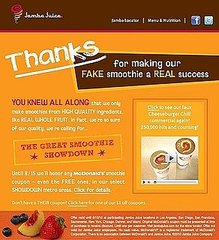 Jamba Juice Fights Back at McDonald's With Smoothie Deal