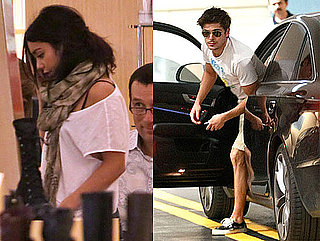 Pictures of Zac Efron and Vanessa Hudgens Doing Their Own Things in LA