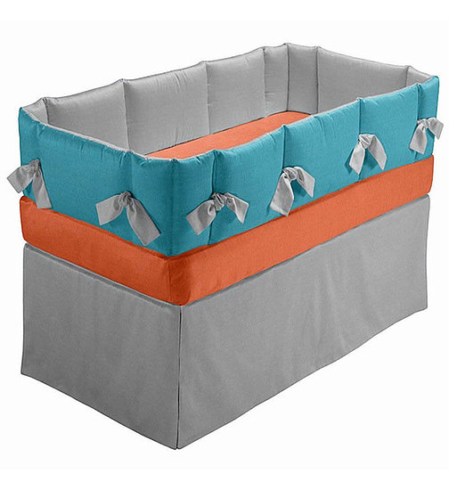 Contempo Baby Gray Linen Bedding