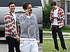 Pictures of Adam Brody and David Arquette on the Set of Scream 4