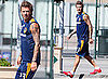 Pictures of David Beckham at the LA Galaxy Soccer Training Center