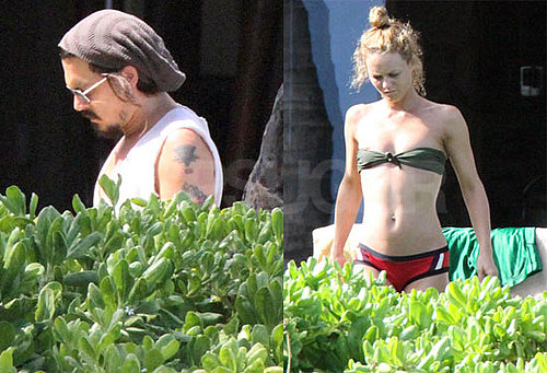 Pictures of Johnny Depp and Bikini-Clad Vanessa Paradis in Hawaii