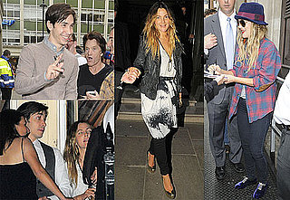 Pictures of Drew Barrymore and Justin Long Promoting Going the Distance in London