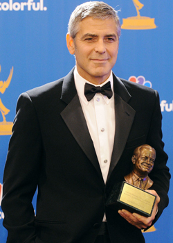 George Clooney Talks Elisabetta, Brad Pitt, and John Krasinski in the Emmys Press Room 2010-08-29 20:10:12