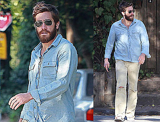 Pictures of Jake Gyllenhaal With Long Beard in LA