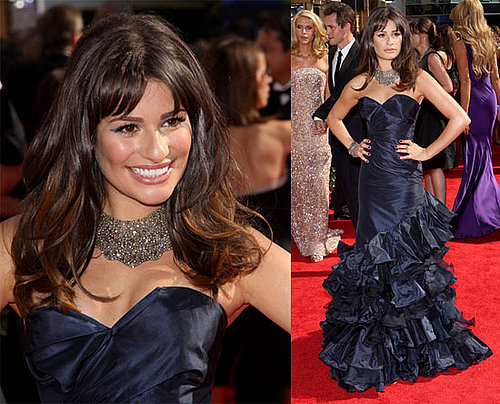 Pictures of Lea Michele at the 2010 Primetime Emmys