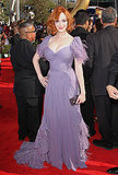 Christina Hendricks in Zac Posen