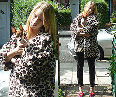 Sonia Rykiel Faux Fur Leopard Print Coat Sonia Rykiel Faux Fur Leopard Print Coat