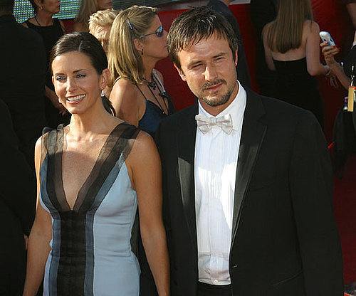 Courteney Cox and her then husband David Arquette walked the red carpet together at the 2003 Emmys.
Courteney Cox and her then husband David Arquette walked the red carpet together at the 2003 Emmys.