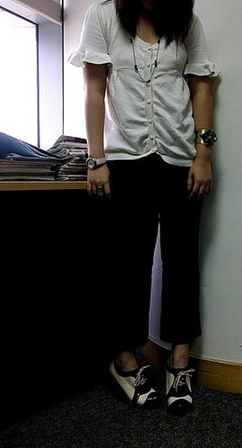 Black and white