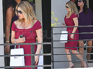 Pictures of Jessica Simpson In a Tight Pink Dress Leaving Sunset Tower in LA