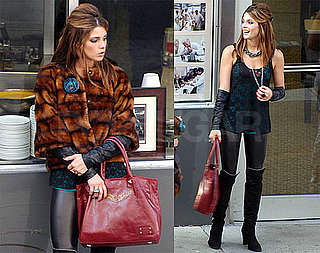 Pictures of Ashley Greene on the Set of LOL in Detroit