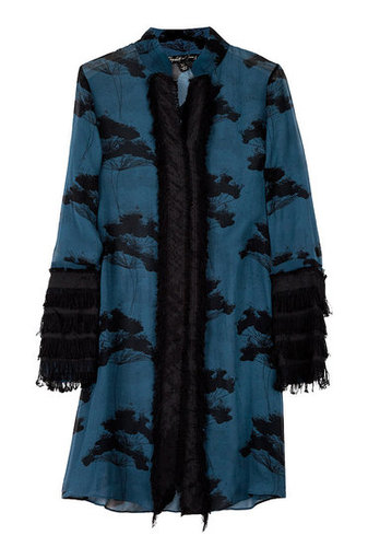 Elizabeth and James | Fringe Haunted Floral Ceremony Evening Coat by Elizabeth & J