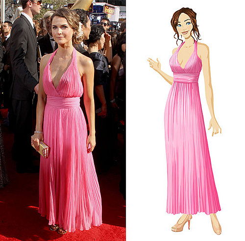 Keri Russell's Pink Gown at the 2010 Primetime Emmy Awards