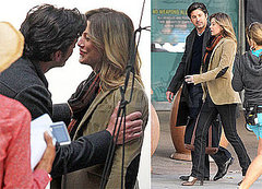 Pictures of Patrick Dempsey and Ellen Pompeo on the Set of Grey's Anatomy