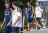 Pictures of David Beckham at a Galaxy Practice