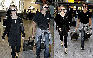 Pictures of Newlywed True Blood Stars Anna Paquin and Stephen Moyer at Heathrow