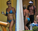 Picture of Britney Spears In A Blue Bikini and Shirtless Jason Trawick in Hawaii Vacation