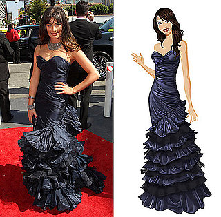 Get Lea Michele's Stunning Emmy Gown on PopSugar's Retail Therapy Game!