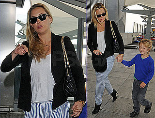 Pictures of Kate Hudson and Ryder Robinson Flying Away From London