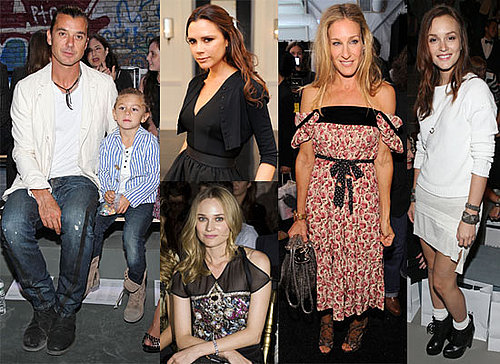 Victoria Beckham, Leighton Meester, Rachel Bilson, Sarah Jessica Parker, Diane Kruger etc at 2011 Spring New York Fashion Week