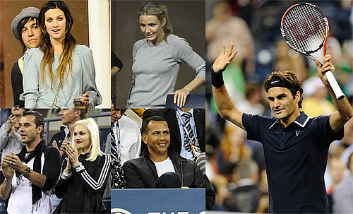 Pictures of Gwen Stefani, Gavin Rossdale, Ashlee Simpson, and Cameron Diaz at the US Open Finals in NYC