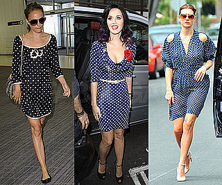 Katy Perry, Kate Walsh, and Natalie Portman Wearing Polka Dots