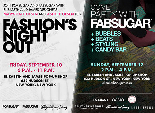 Fashion's Night Out Party Invitation From FabSugar and PopSugar