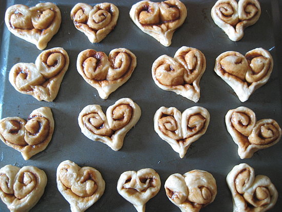 Heart Cinnamon Rolls 