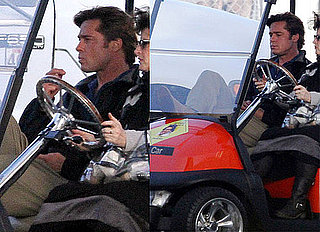 Pictures of Brad Pitt Shooting Moneyball