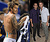 Pictures of David Beckham Shirtless at LA Galaxy Game