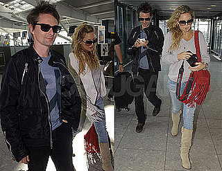 Pictures of Kate Hudson and Matt Bellamy at Heathrow