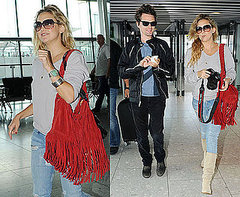 Pictures of Kate Hudson and Matt Bellamy at Heathrow Before Muse's West Coast Tour Dates