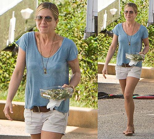 Pictures of Jennifer Aniston in Atlanta, GA Filming Wanderlust