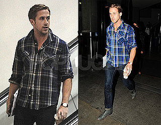 Pictures of Ryan Gosling Arriving at LAX