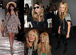 Sienna Miller, Elle MacPherson, Daisy Lowe, Cat Deeley at London Fashion Week 2010-09-19 20:30:00