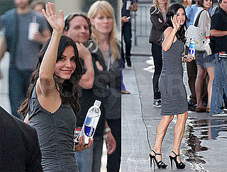 Pictures of Courteney Cox Arriving at the Jimmy Kimmel Live Studios in LA