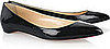 Christian Louboutin Black Patent-Leather Flats