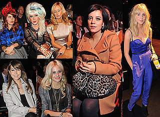 Pictures of Celebrities at London Fashion Week Front Rows Including Lily Allen, Diana Vickers, Rachel Stevens and Pixie Lott